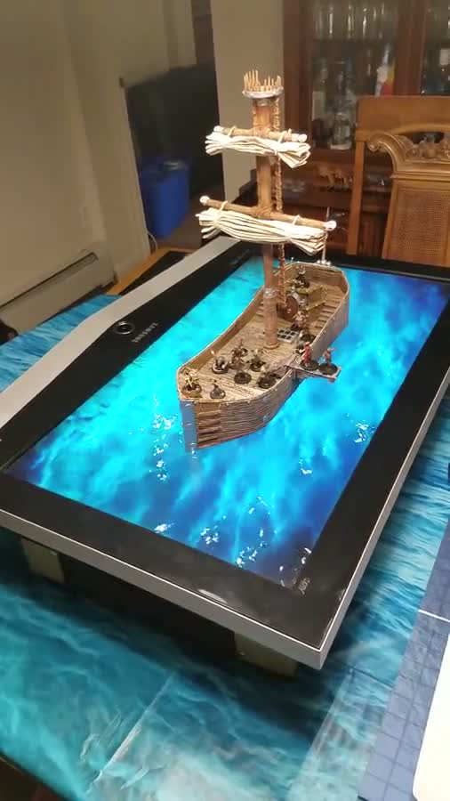 Long Island Dungeon Master 40-inch animated table with miniatures